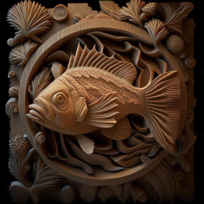 3D модель Планилорикарная рыба (STL)
